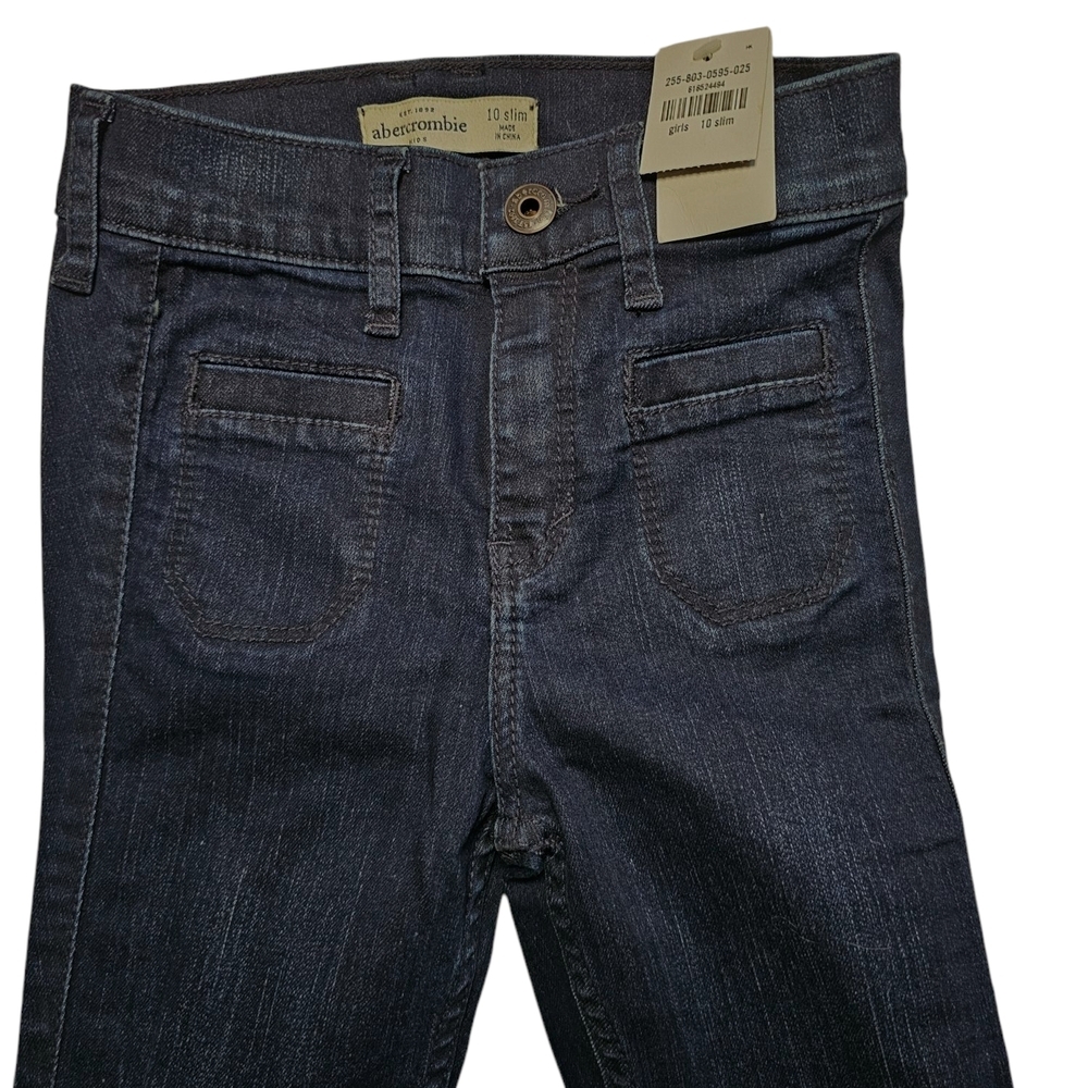 Abercrombie Kids Blue Jeans 10 Slim NWT - Picture 2 of 5